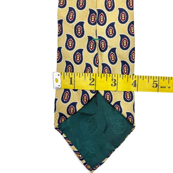 Tommy Hilfiger Silk Tie Paisley & Geometric Vintage 90's - Picture 5 of 6